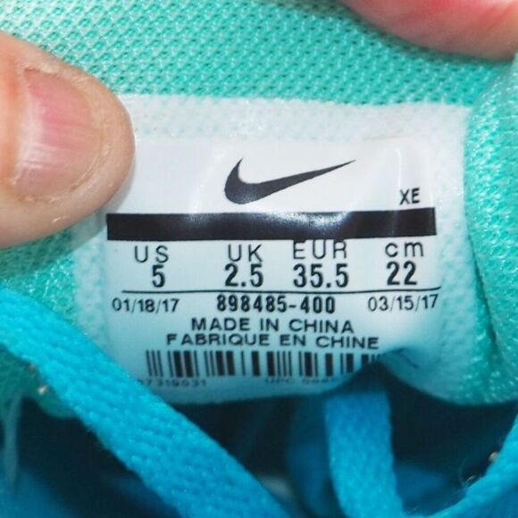 Nike Zoom Winflo 4 Performance Running Shoes Turquoise 898485-400 Women's 5 - Picture 10 of 11